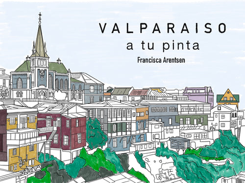 Valparaiso, puerto, libro colorear